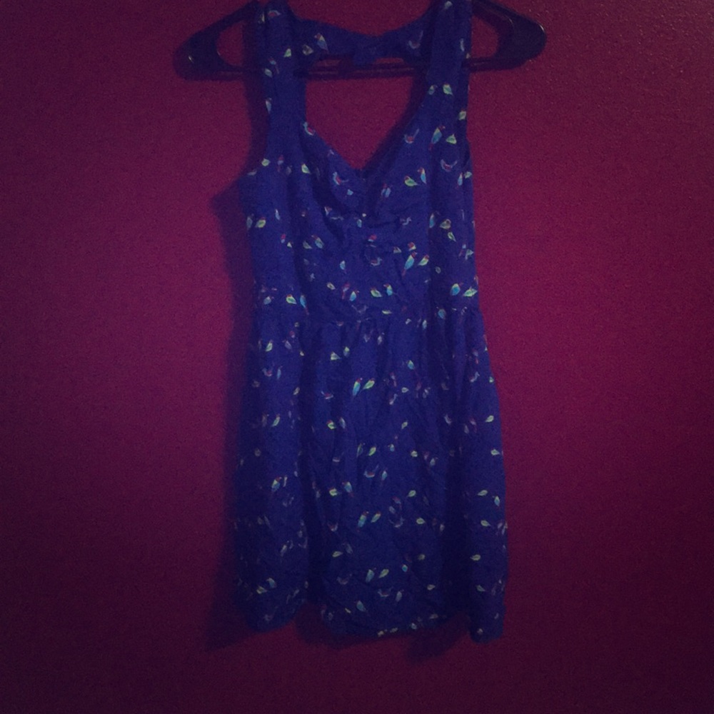 Dark blue summer dress